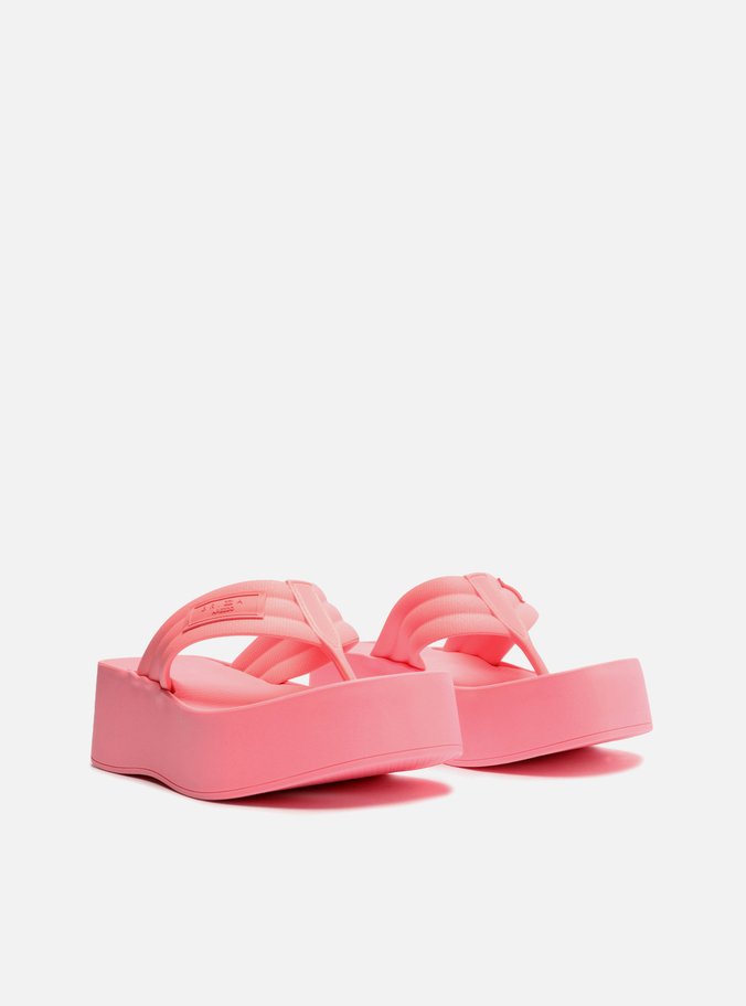 Sandália Rosa Flatform Lulu Brizza