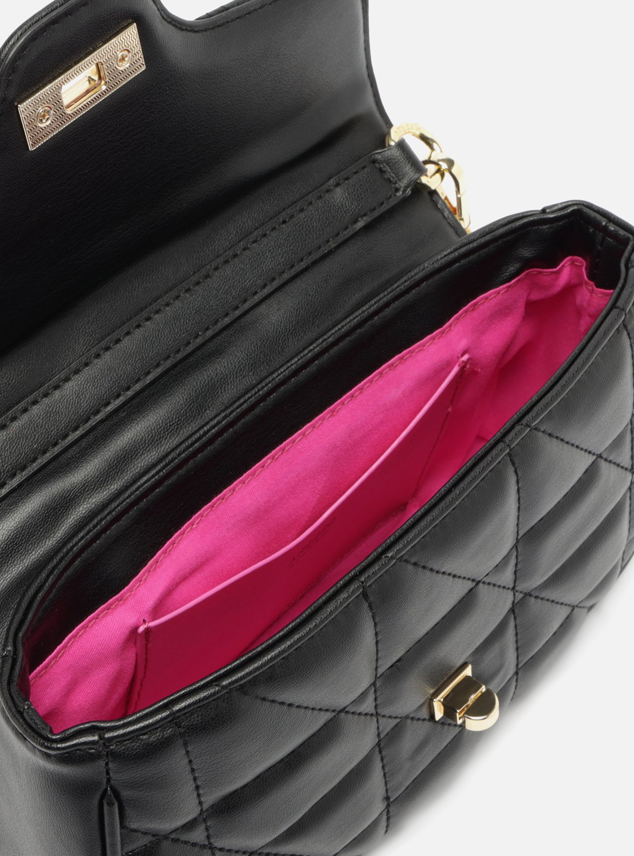 Bolsa Tiracolo Preta Média Matelassê — foto 4