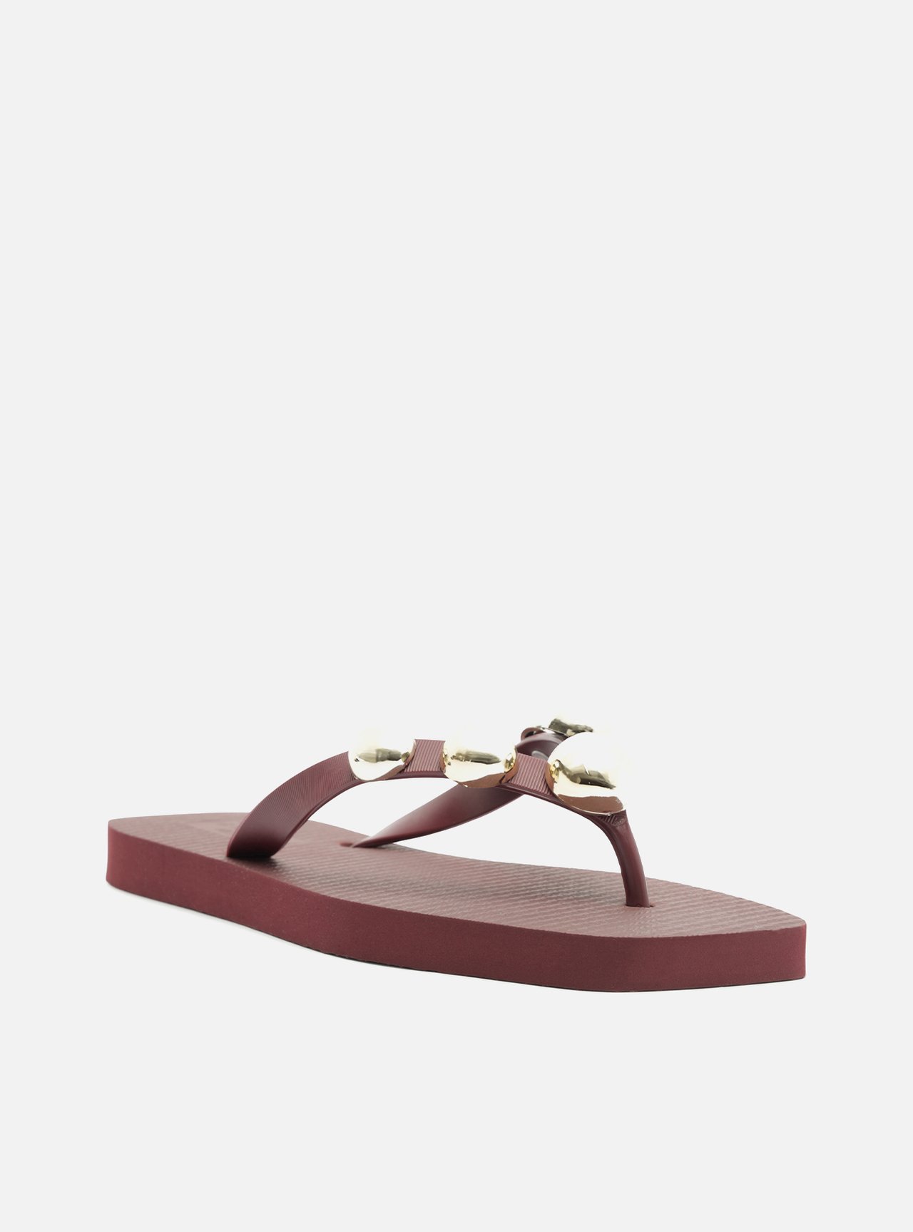 Chinelo de Dedo Vermelho Bico Quadrado Brizza — foto 2