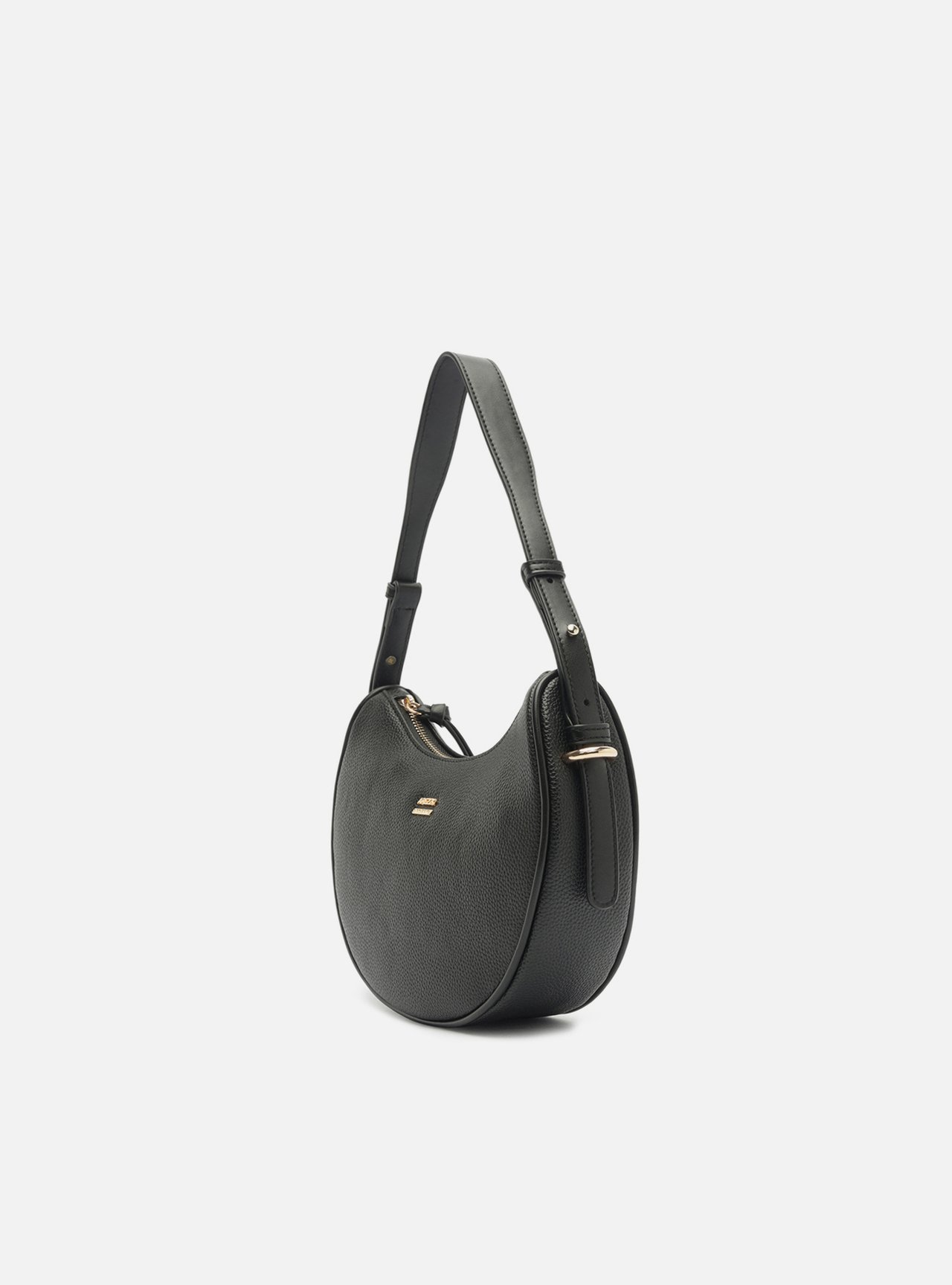 Bolsa Shoulder Preta Pequena Metais — foto 2
