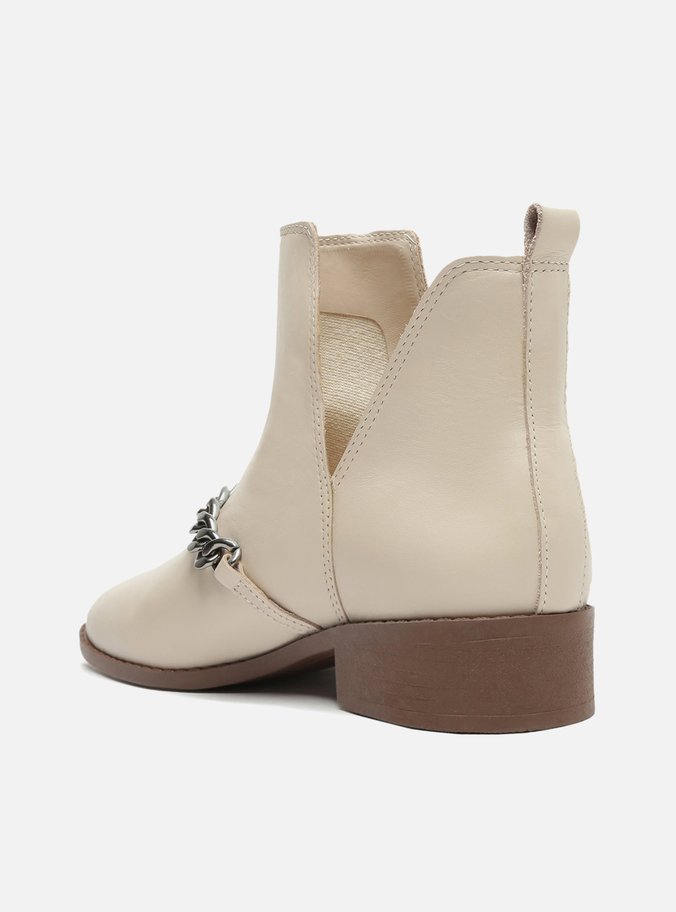 Bota Cano Curto Off-White Corrente