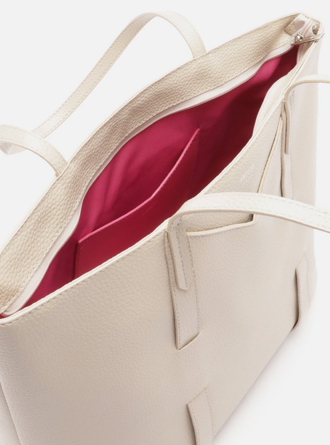 Bolsa Shopping Branca Grande Tiras