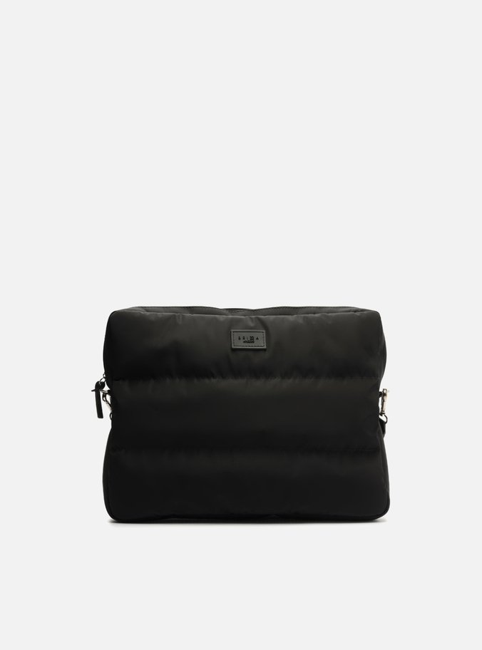 Porta Notebook Preto Nylon Gigi Médio