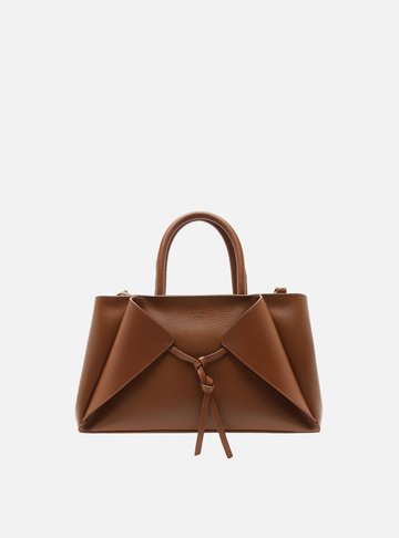 Arezzo — Bolsa Tote Marrom Média Nó