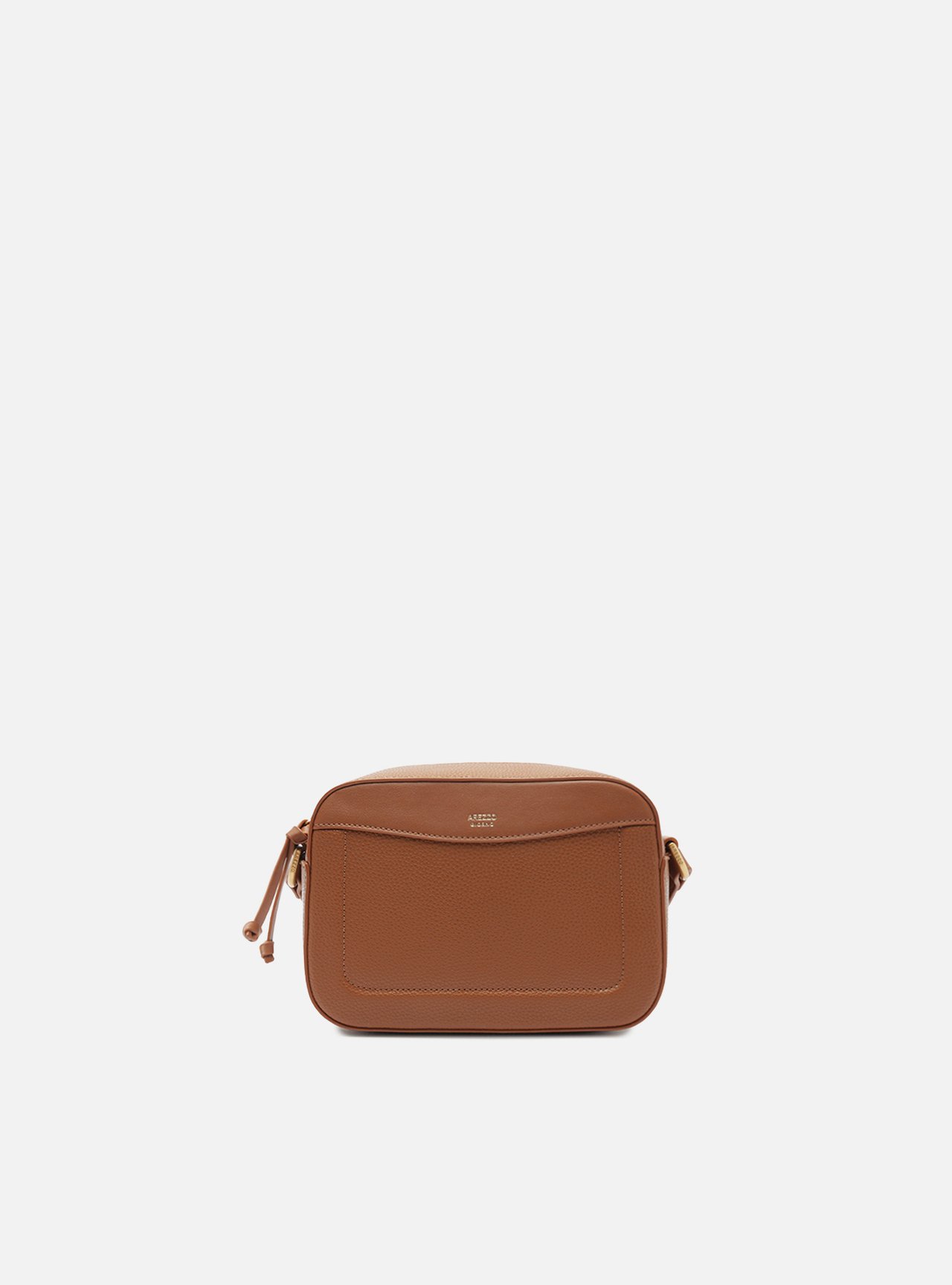 Bolsa Tiracolo Branca Pequena Granulada Metais — foto 1