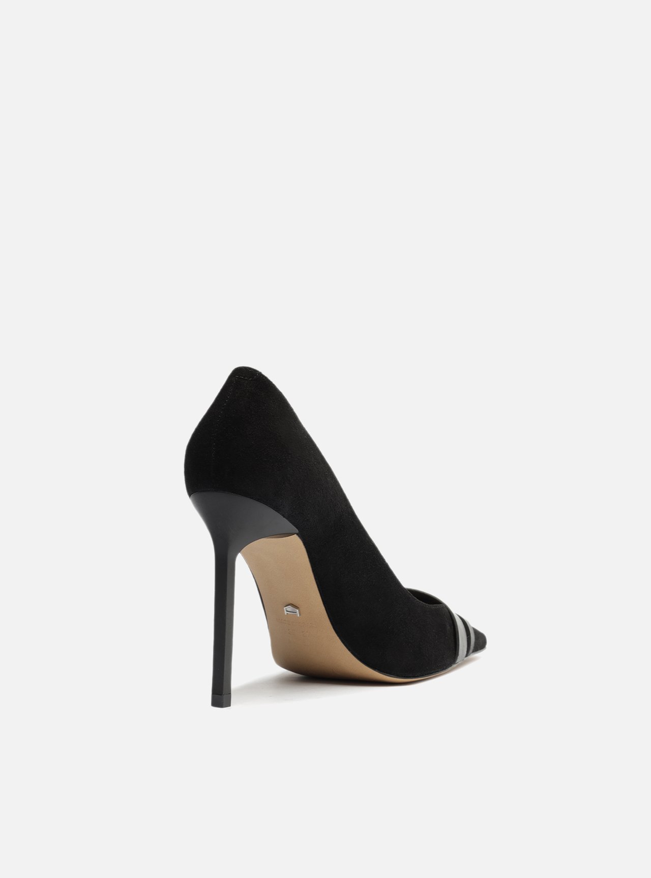 Scarpin Preto Nobuck Bico Fino Fivelas | Arezzo Scarpin Preto Nobuck Bico Fino Fivelas | Arezzo