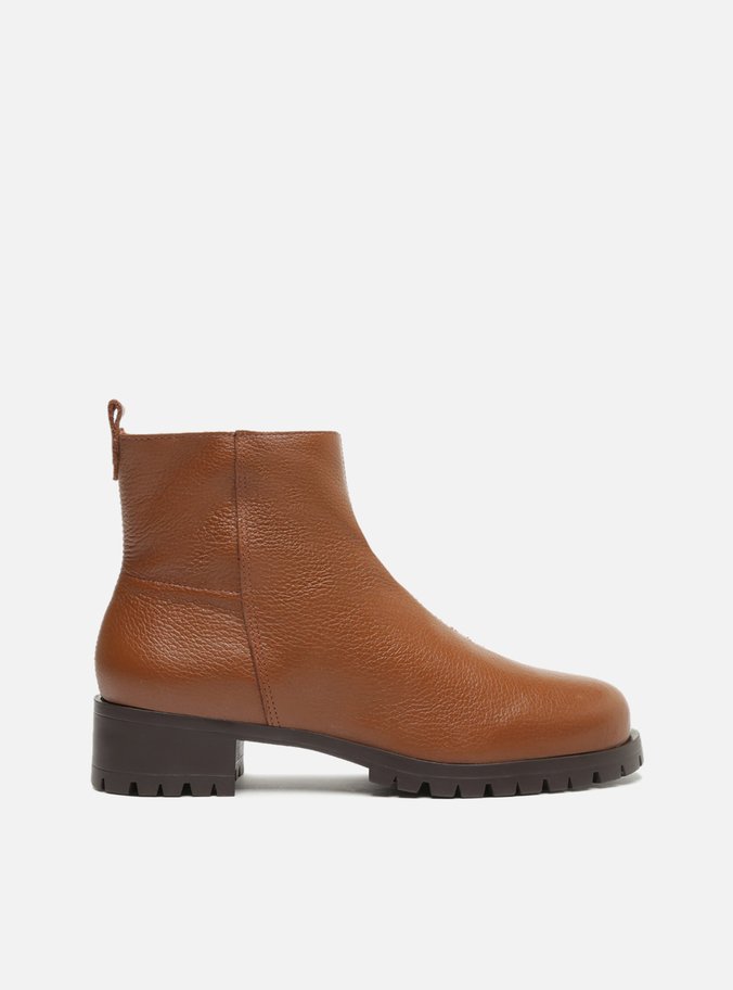 Bota Marrom Cano Curto Tratorada