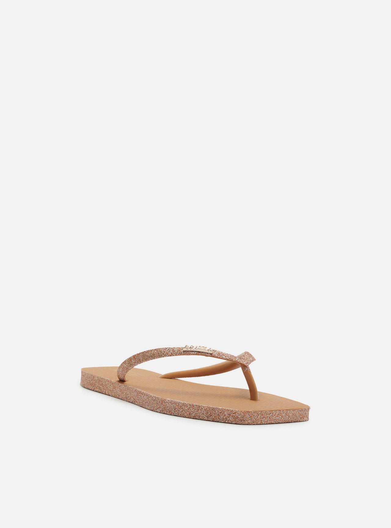 Chinelo de Dedo Laranja Bico Quadrado Brizza — foto 2