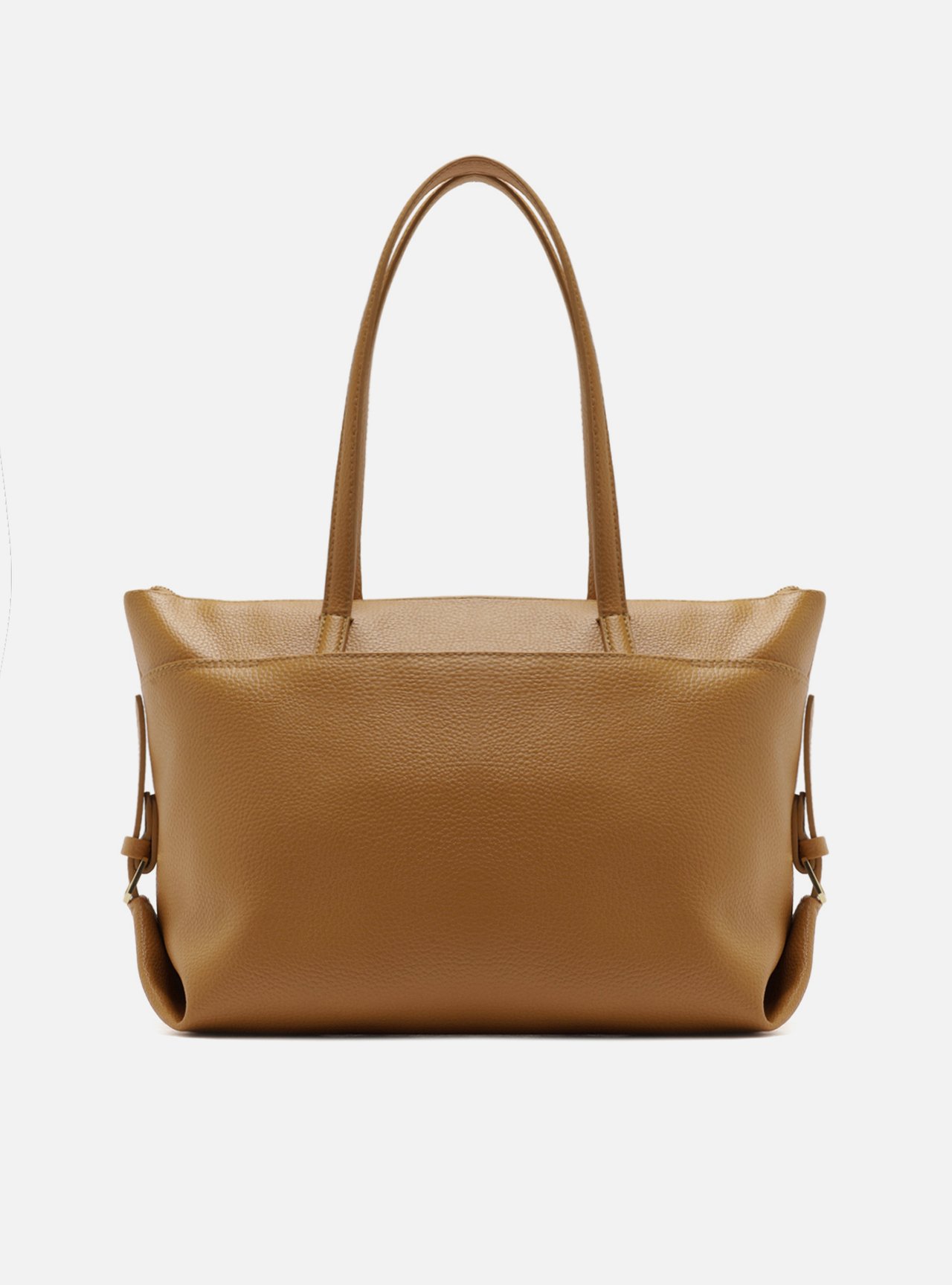 Bolsa Shopping Marrom Texturizada Grande Fivelas — foto 3