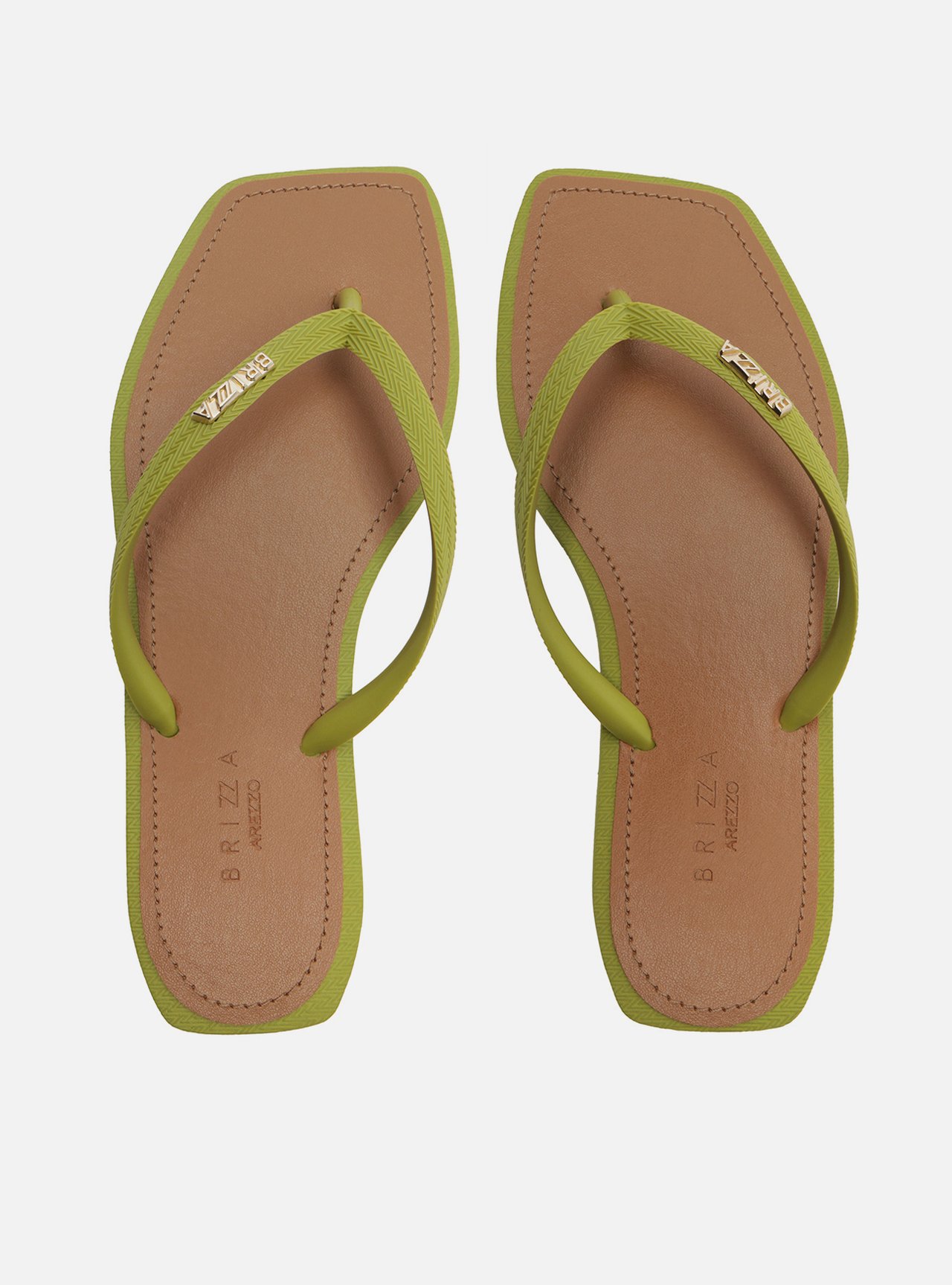 Chinelo de Dedo Verde Recouro Square Brizza — foto 1