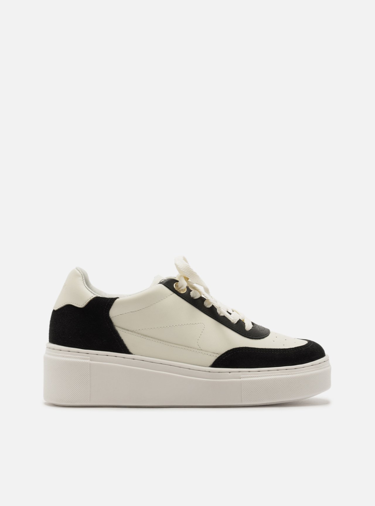 Tênis Multicolorido Flatform Amarração Suede — foto 1