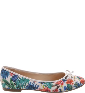 Sapatilha Audrey Floral Off-White