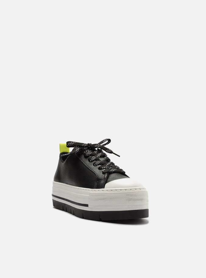 Tênis Preto Multimaterial Tratorado High Destroyed
