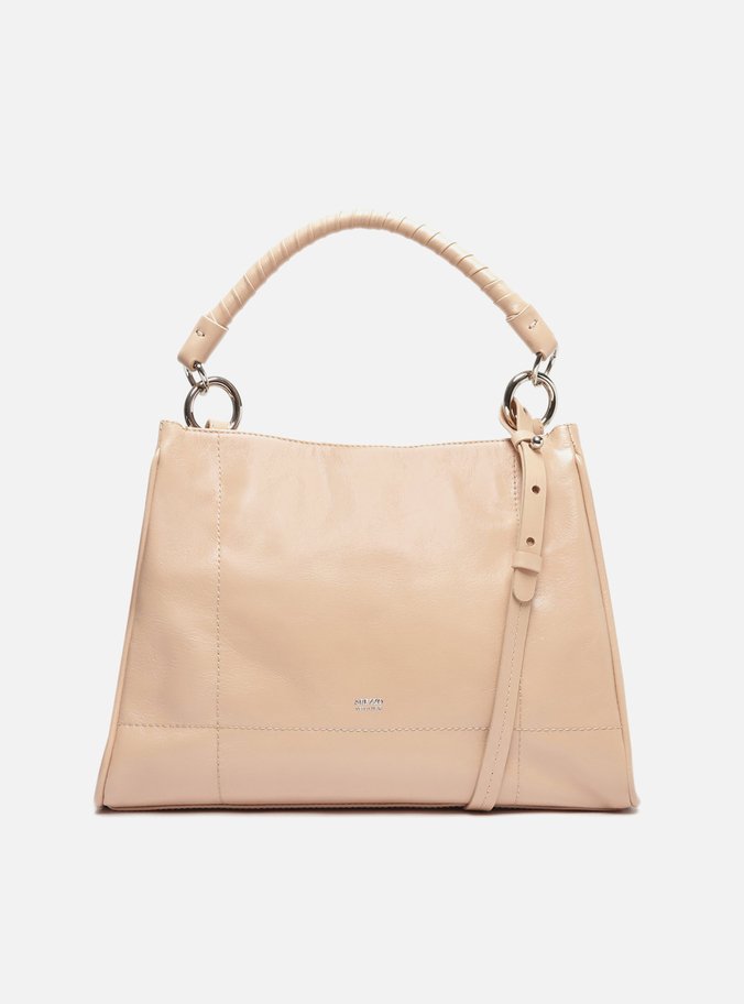 Bolsa Tote Bege Couro Grande