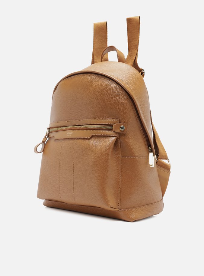 Mochila Marrom Grande Bolso Recortes