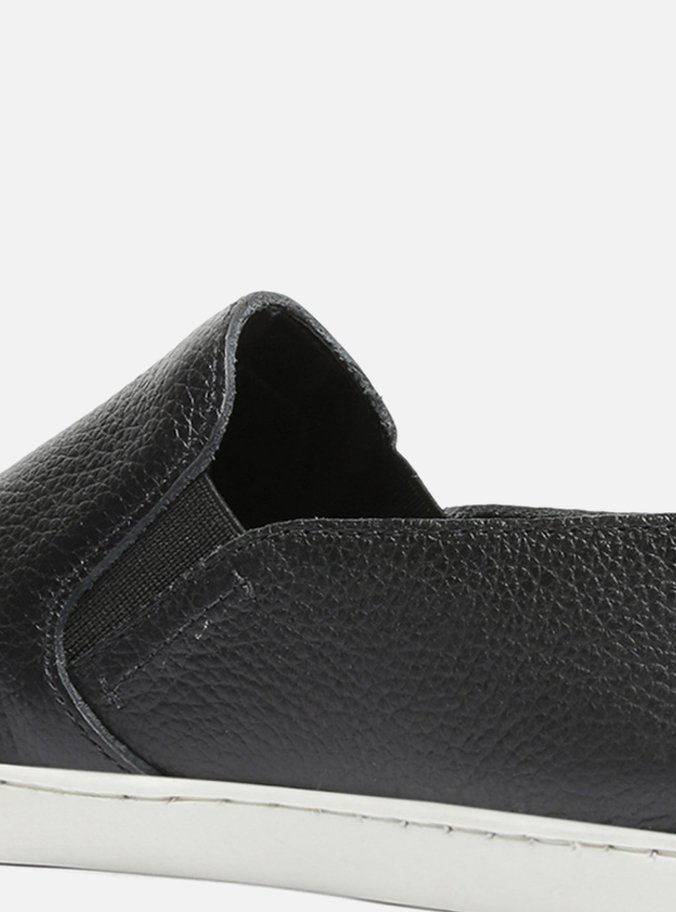 Tênis Slip On Preto Couro ZZ Mov