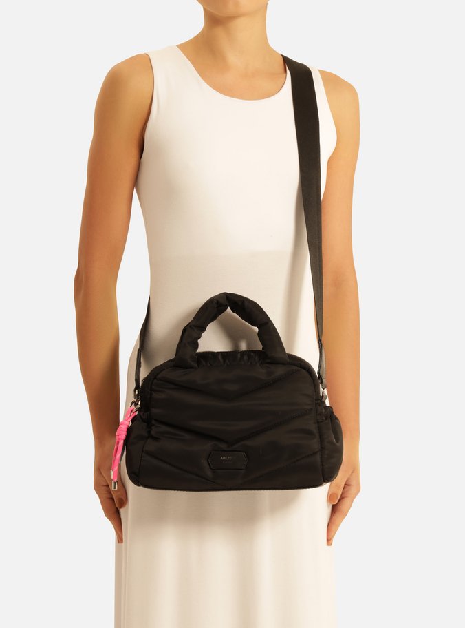Bolsa Bowling Preta Nylon Média Puffer