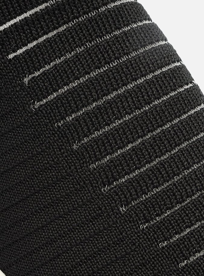 Slip On Preto Knit Sola Baixa Tira Borracha