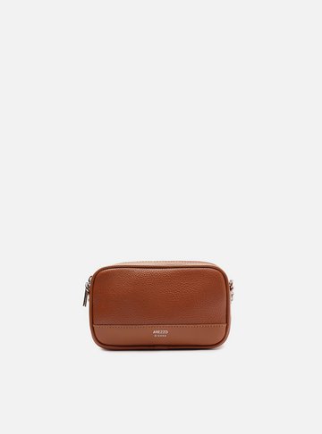 Bolsa Tiracolo Caramelo Pequena Corrente Basic