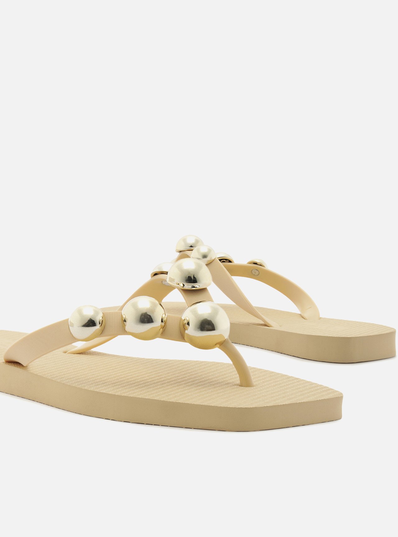 Chinelo de Dedo Off White Bico Quadrado Brizza — foto 4