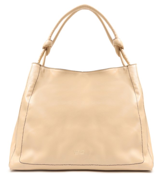 Bolsa Hobo Nude Couro Grande Monalisa