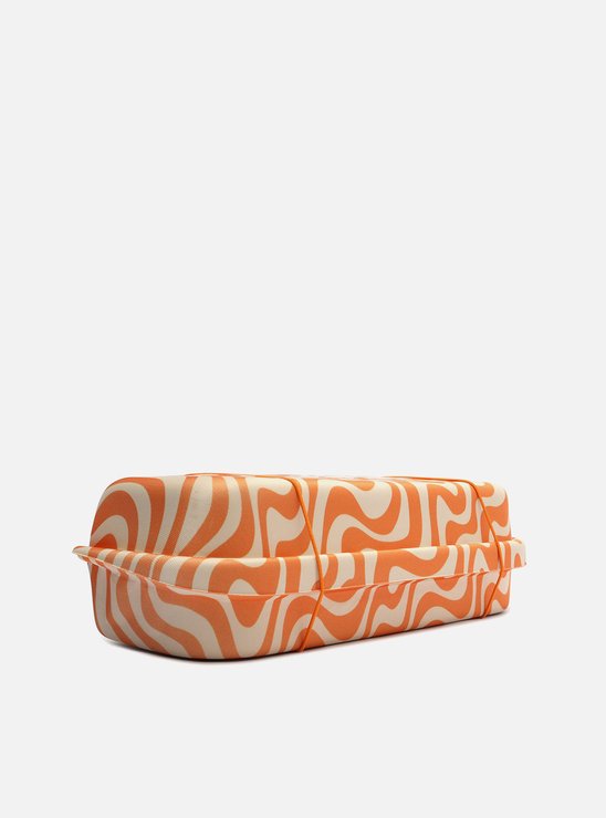 Chinelo de Dedo Laranja Estampado Square e Bag Brizza