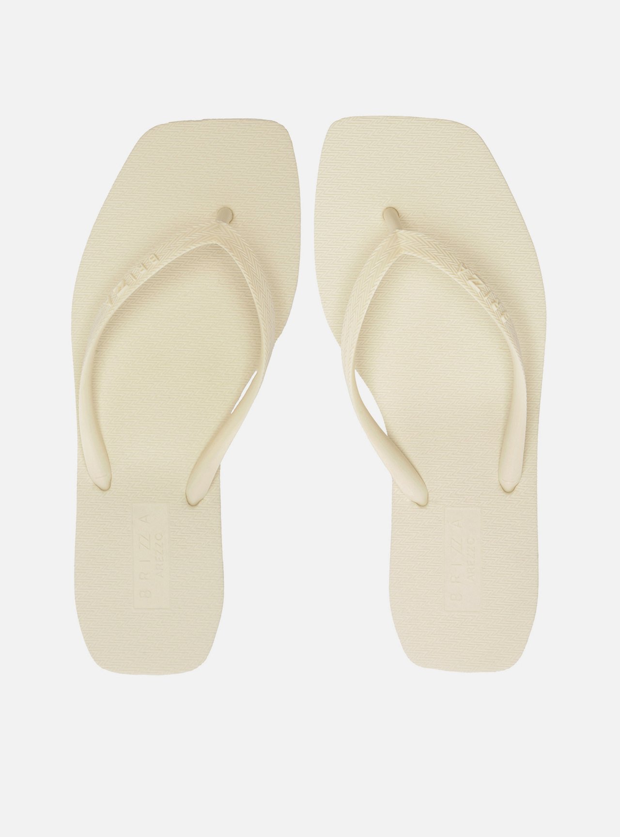 Chinelo de Dedo Branco Básico Square Brizza — foto 1