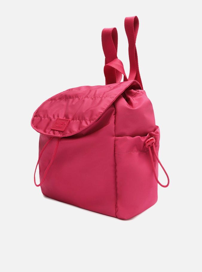 Mochila Rosa Nylon Média Brizza
