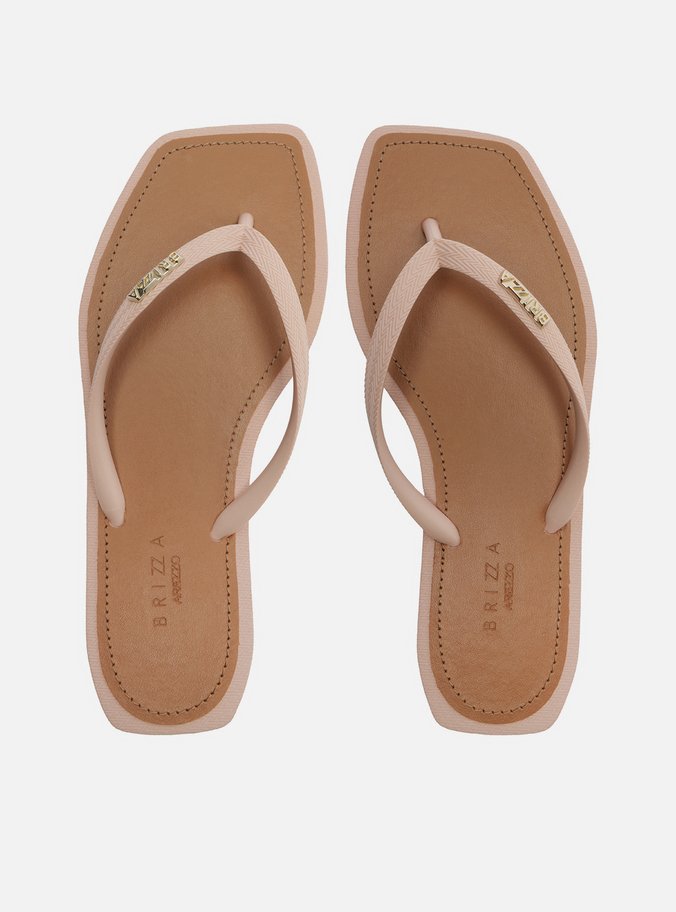 Chinelo de Dedo Rosa Recouro Square Brizza