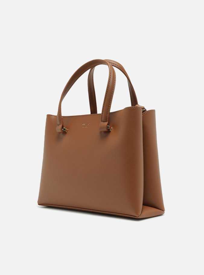 Bolsa Tote Marrom Média Básica
