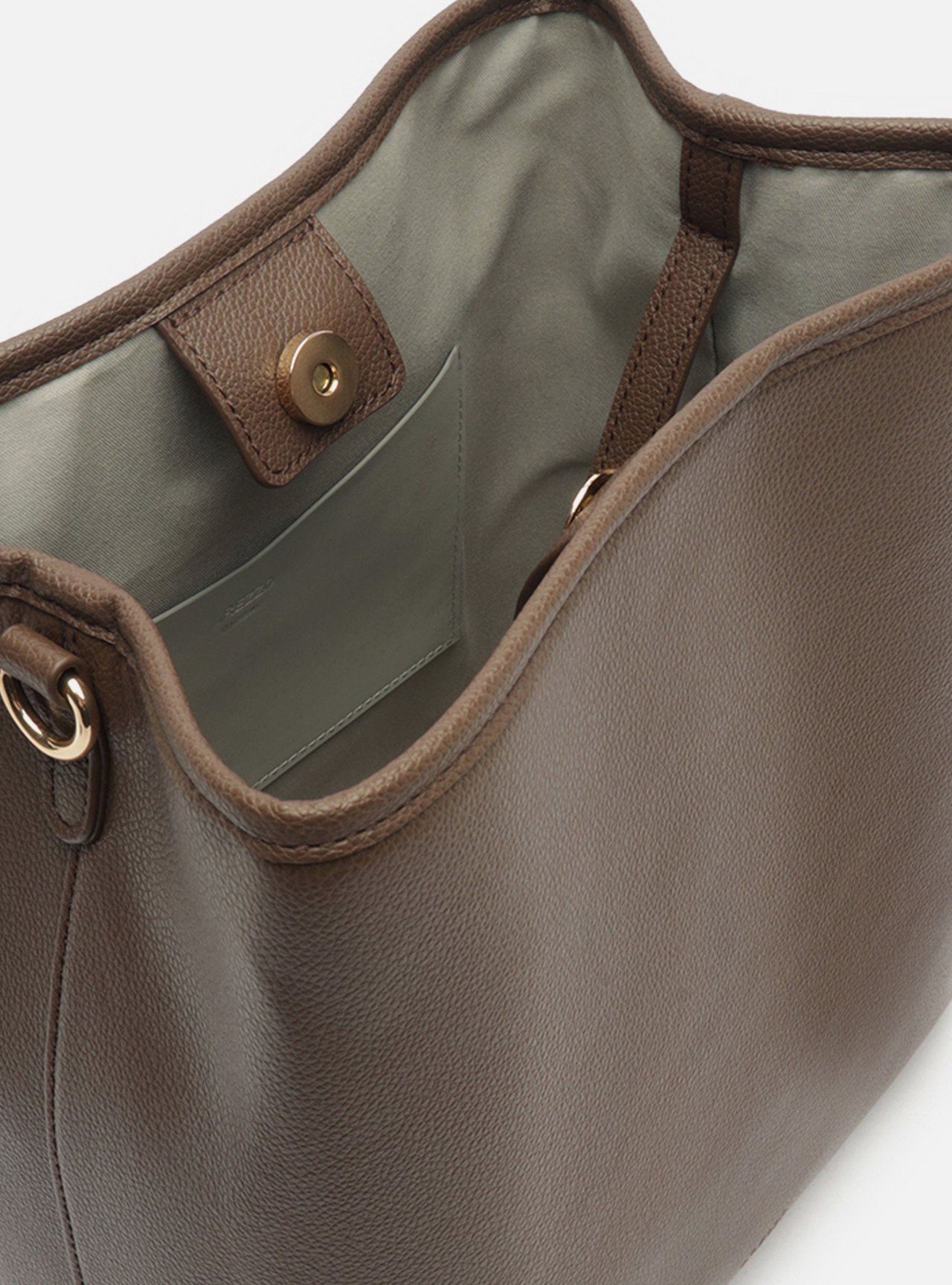 Bolsa Shopping Marrom Grande Metais — foto 4