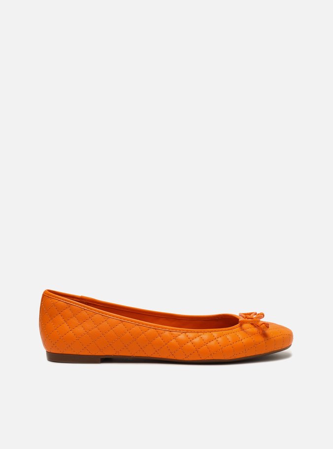 Sapatilha Laranja Matelassê Laço Real Orange