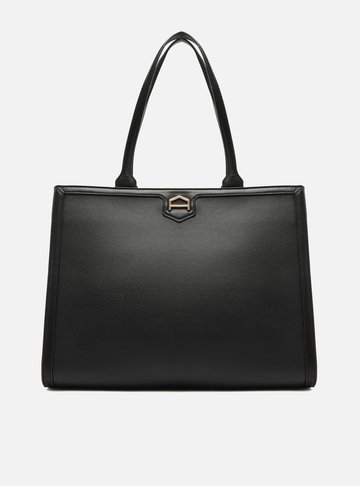 Bolsa Shopping Preta Detalhe Grande