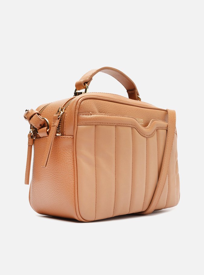 Bolsa Tiracolo Marrom Couro Francine Média