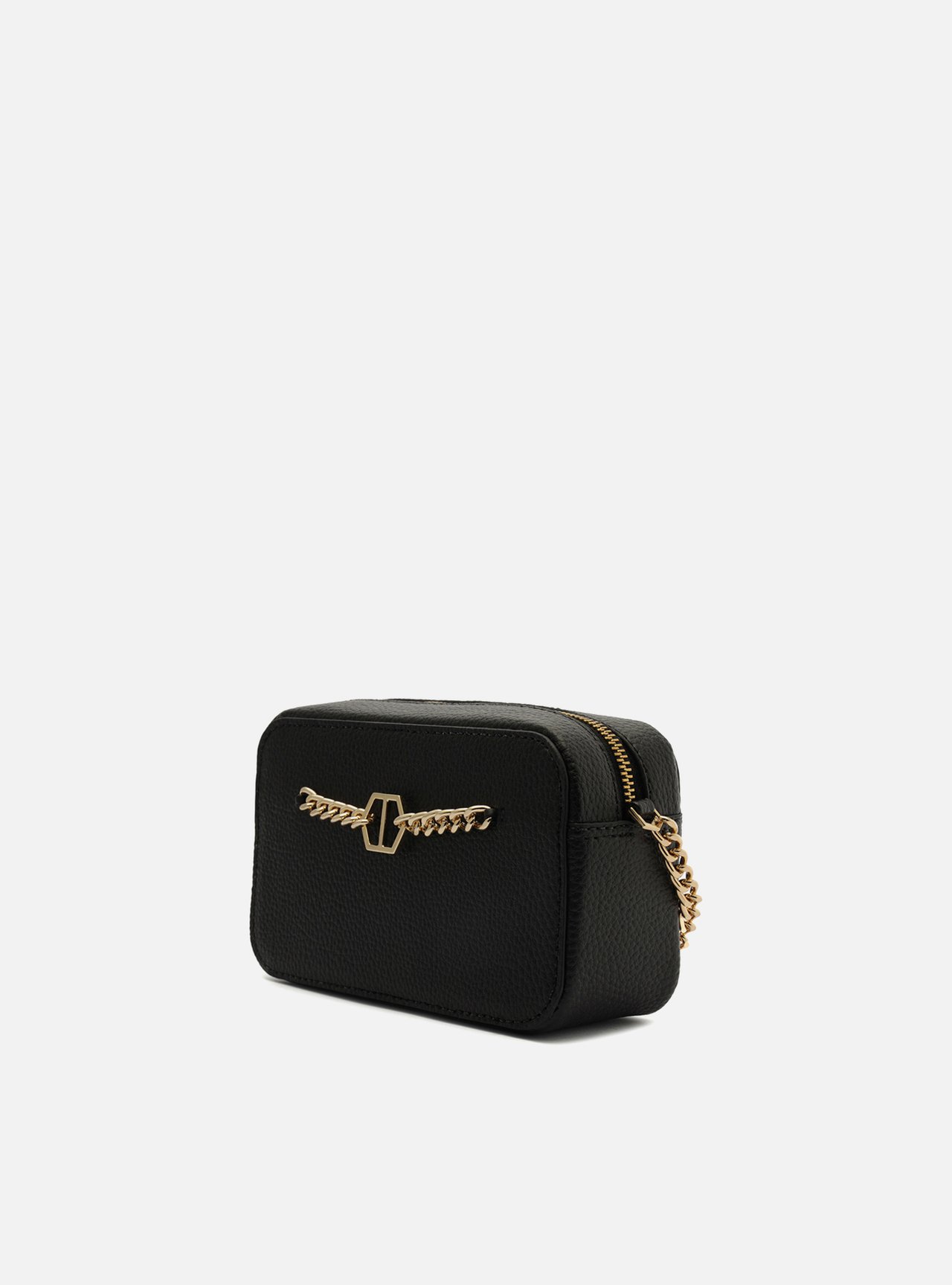 Bolsa Tiracolo Preta Pequena Corrente ID — foto 2