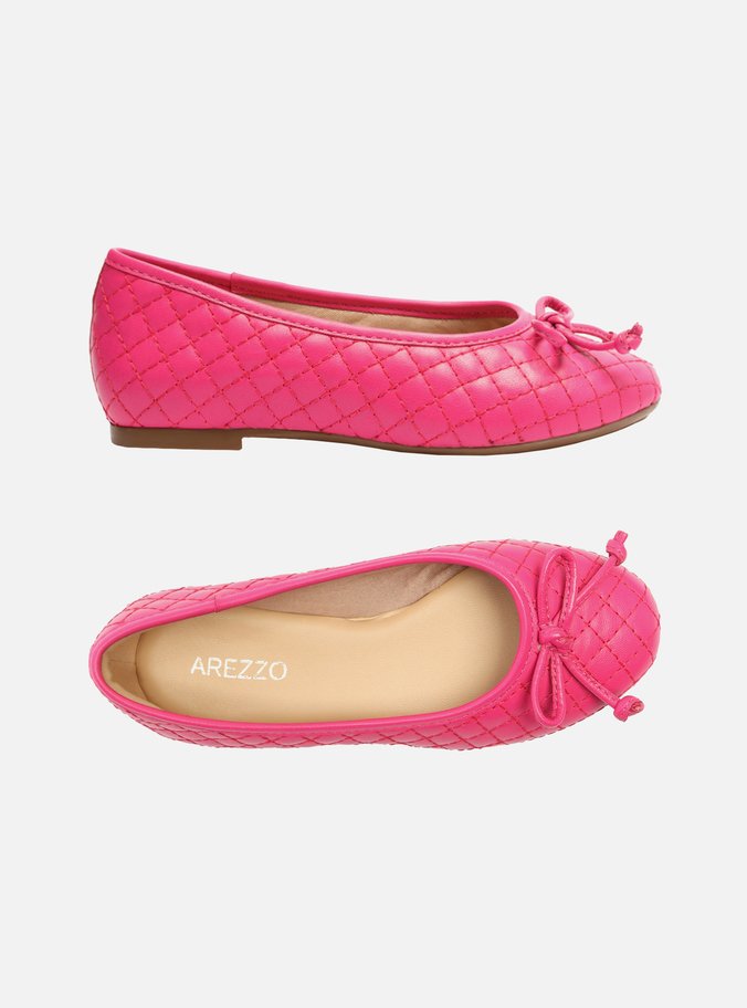 Sapatilha Infantil Rosa Matelassê Bico Redondo