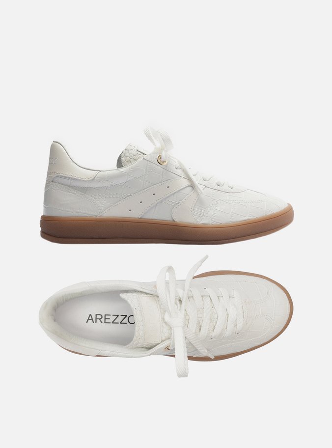Tênis Branco Croco Amarração ARZ72