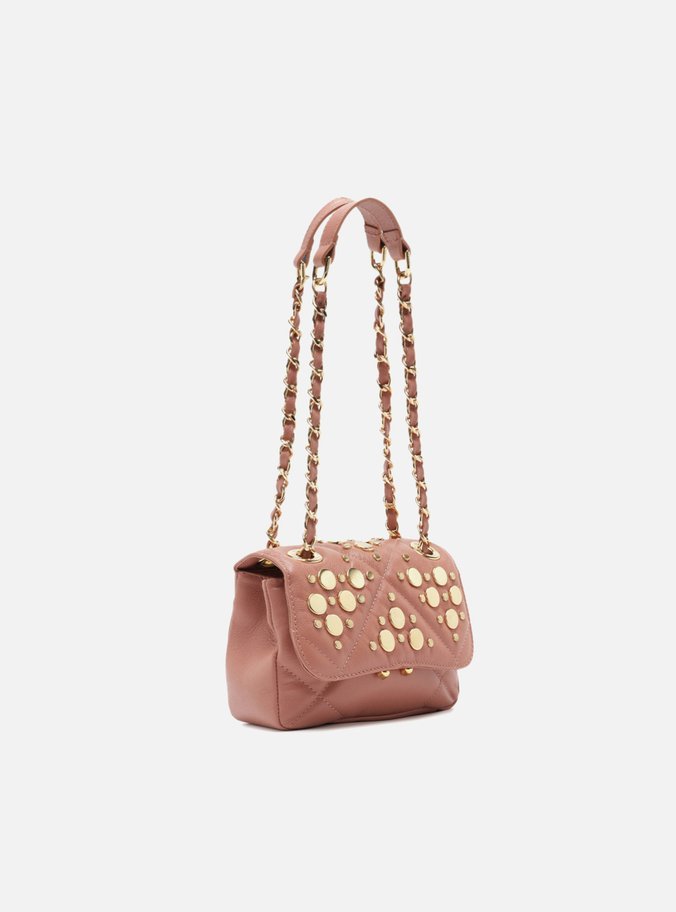 Bolsa Tiracolo Rosa Couro Mizz Pequena