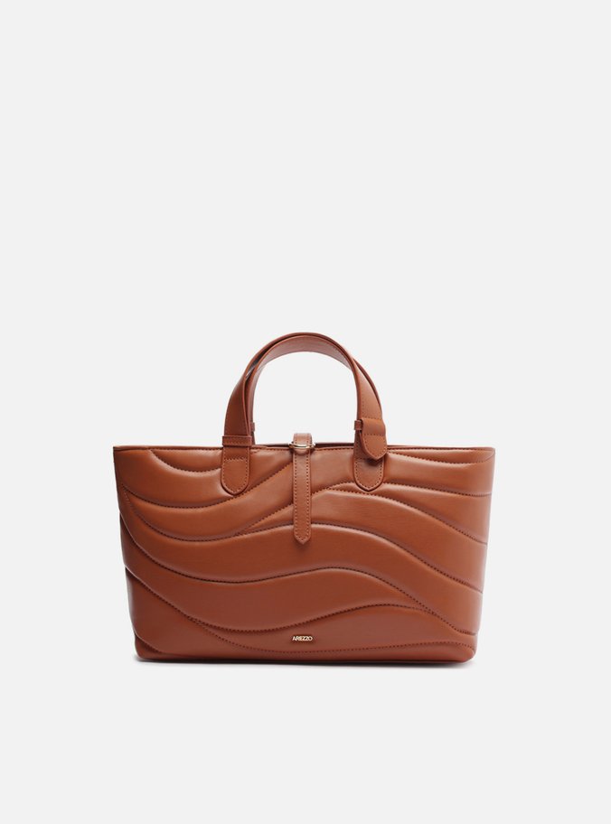 Bolsa Tote Marrom Matelassê Média