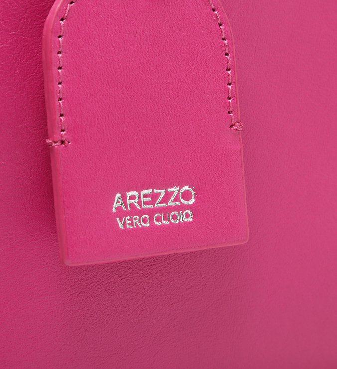 Bolsa Tiracolo Rosa Couro Estruturada Fancy Pink