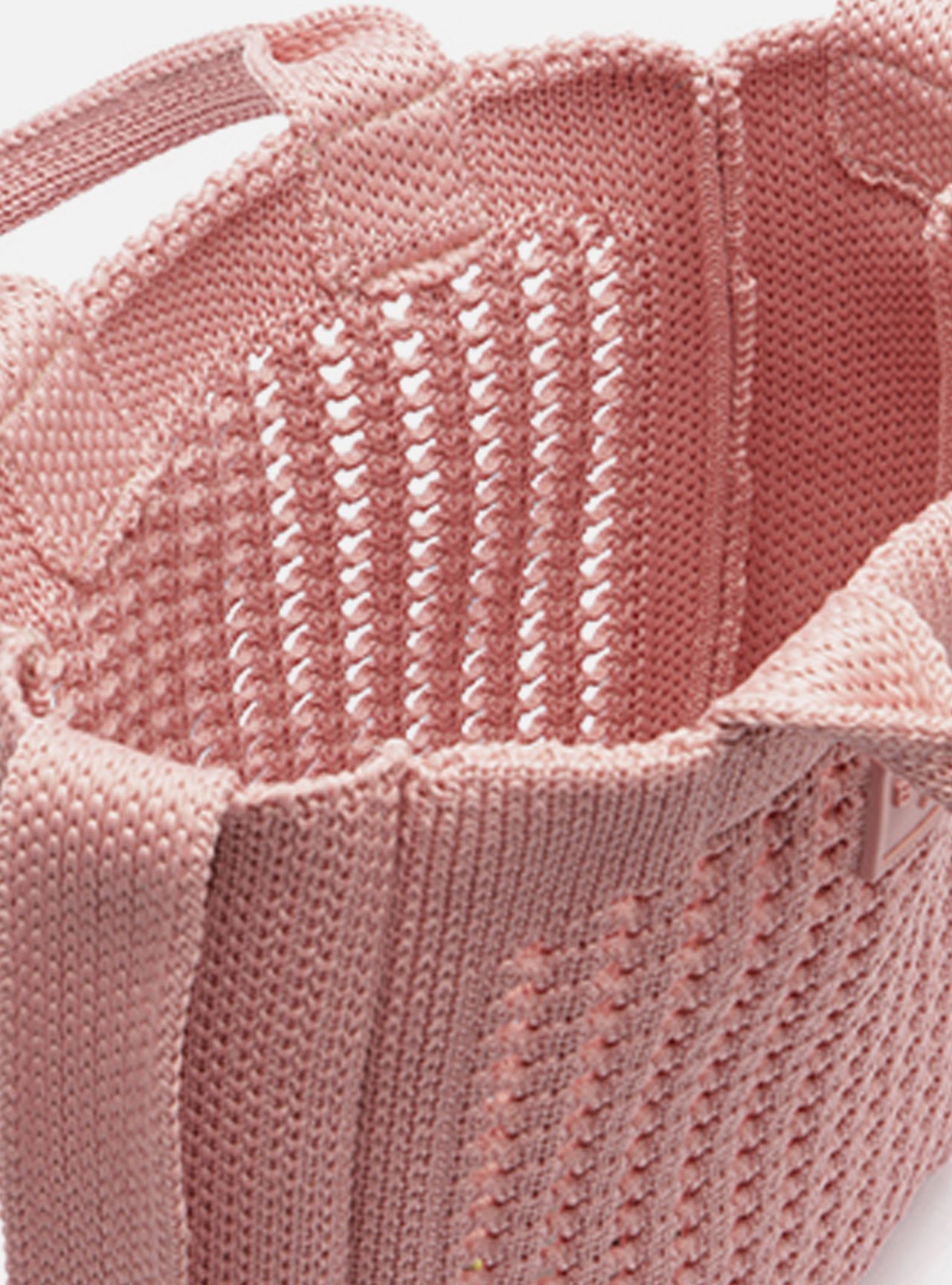 Bolsa Tiracolo Rosa Knit Pequena Brizza — foto 4