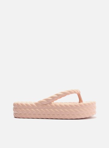 Sandália Rosa Flatform Marrocos Mid