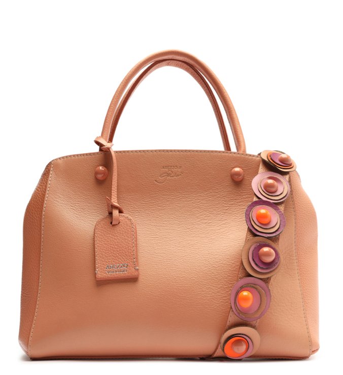 Bolsa Tote Rosa Couro Bella Média Graziella Pinto