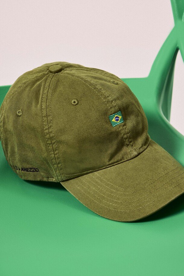 Boné Verde Brasil Bordado Brizza