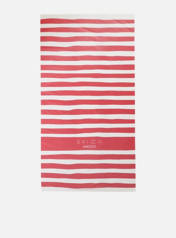 Toalha Vermelha Listras Brizza