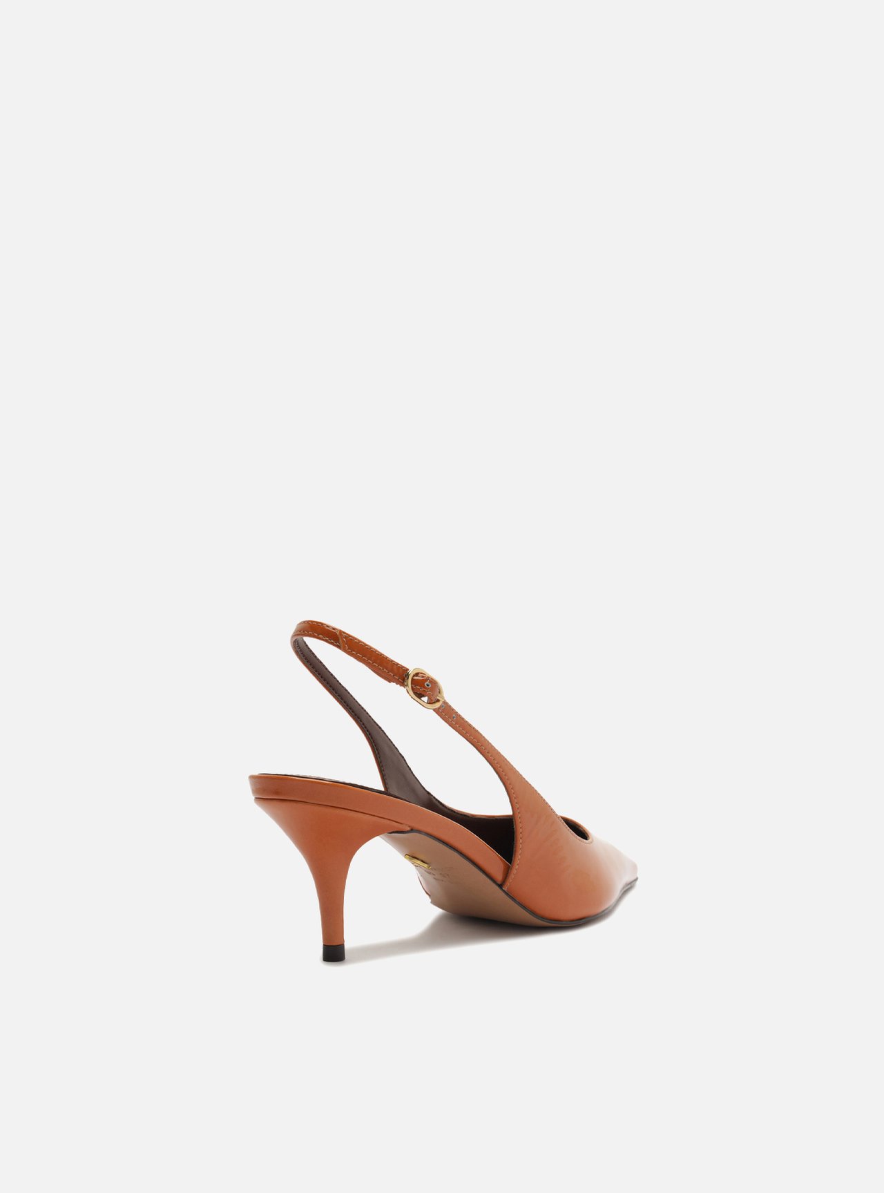 Scarpin Laranja Salto Fino Slingback — foto 4