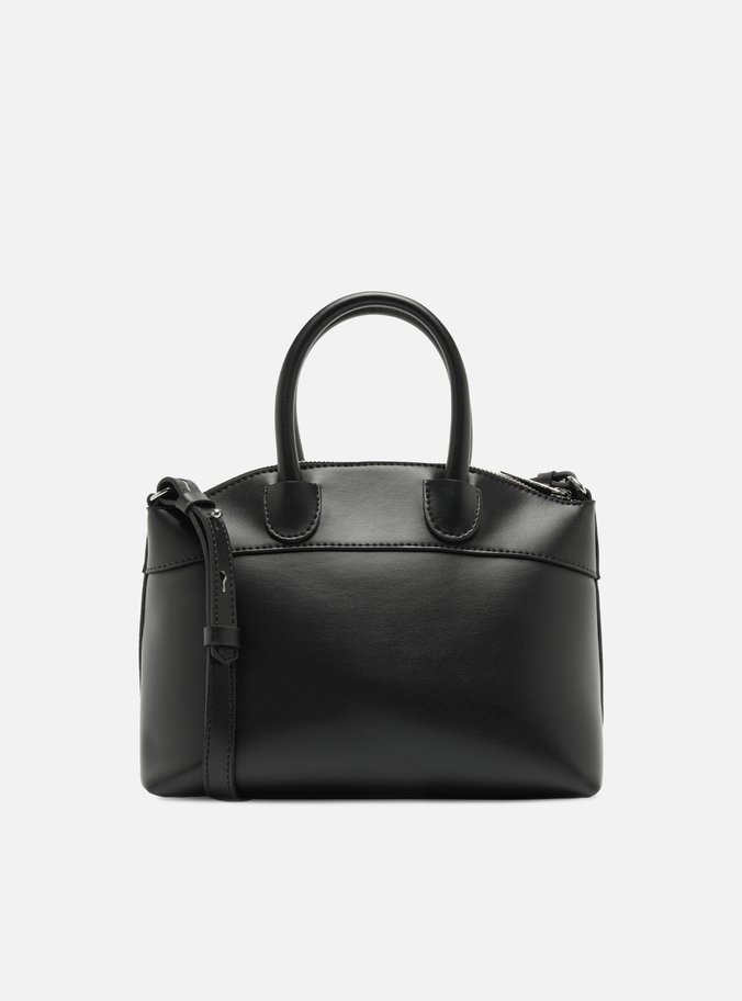 Bolsa Tote Preta Média Mix Texturas