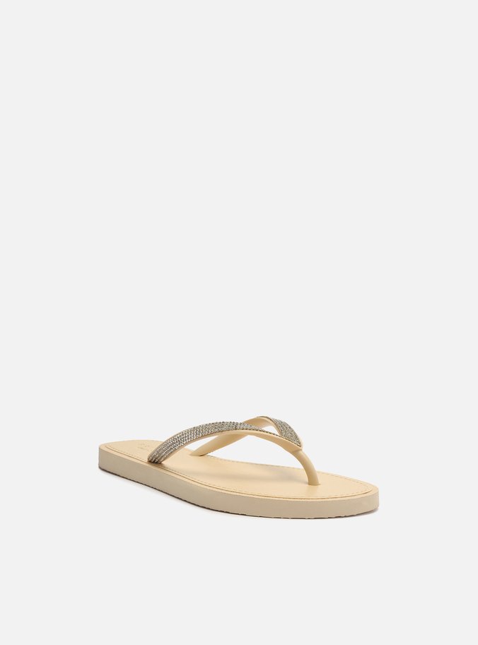 Chinelo de Dedo Off-White Recouro Essential Strass