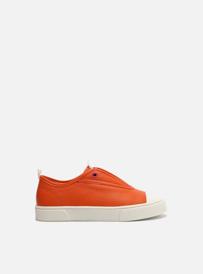 Tênis Infantil Slip On Laranja Elástico