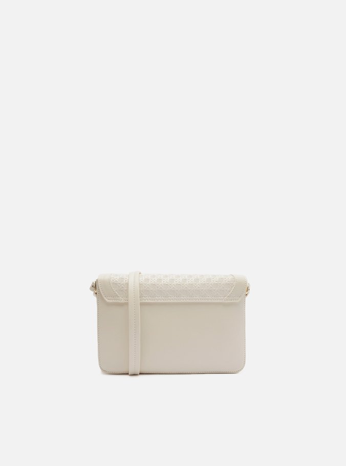 Bolsa Tiracolo Branca Pequena Tressê Moldura